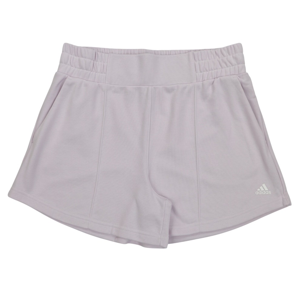 Adidas Women's Pocket Comfort Hyperglam French Terry Shorts Pink Size XL‎